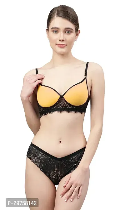 Trendy Net Bra Panty Set-thumb0