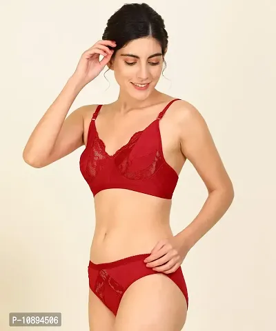 Arousy Sexy Lingerie for Honeymoon Sex|Lingerie Set for Women|Bra Panty Set for Women|Babydolls Sexy Lingerie for Honeymoon| Sexy Lingerie Red-thumb2