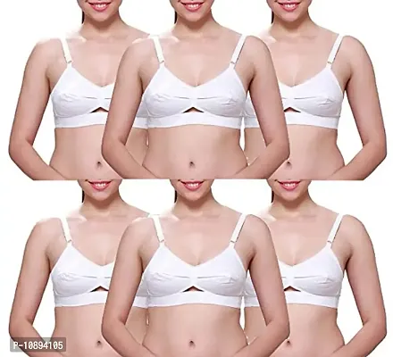 IPP Women's Cotton Wire Free Full-Coverage Bra-Pack of 3