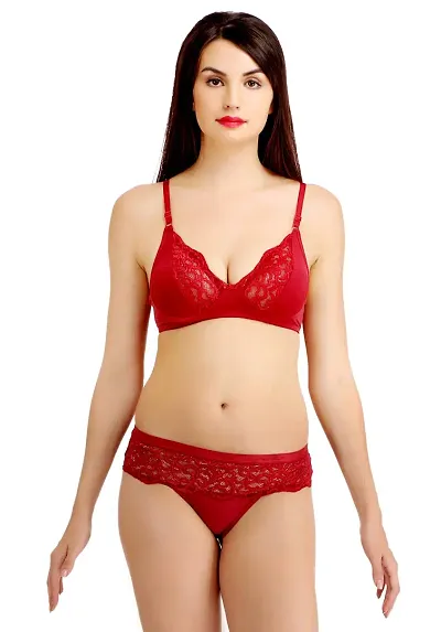 Fashion Comfortz Bra Panty Set for Women Ll Ladies and Girls Lingerie Set