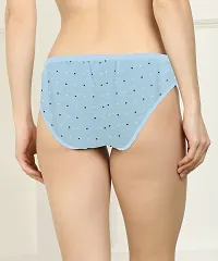 Women Cotton Silk Hipster Multicolor Panties Combo  Cotton ( Pack of 6 ) ( Color : BluePinkYellowBlackBlueGrey ) ( Pattern : Solid ) ( Size : M )-thumb2