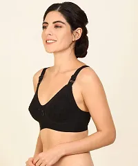 Arousy Women's Non Padded Non Wired Bra Black-thumb1