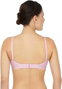 Arousy Women's Non-Wired Full Cup Cotton Bra Pink-thumb1