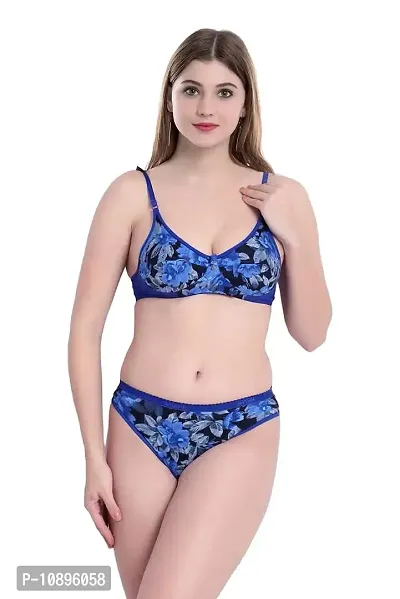 Buy Beach Curve Women Cotton Bra Panty Set for Lingerie Set ( Pack