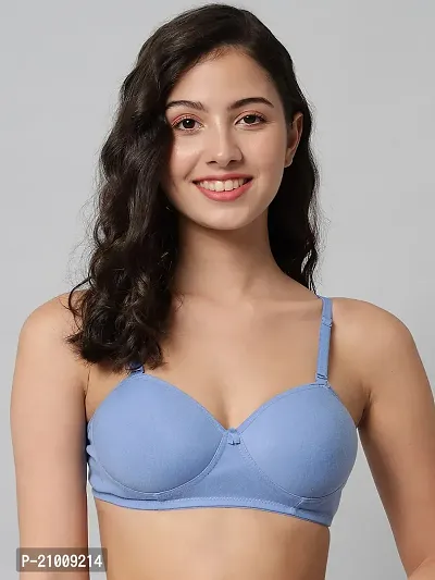 Stylish Fancy Designer Cotton Solid Non Padded Bras For Women Pack Of 1