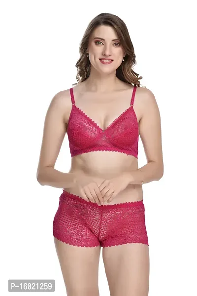 Buy Stylish Fancy Net Bra Panty Set For Women Pack Of 1 Online In India At  Discounted Prices
