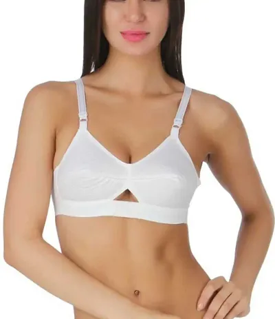 Stylish Blend Solid Bras For Women