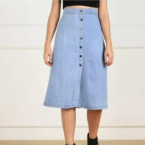 Denim Skirt/Midi Skirt