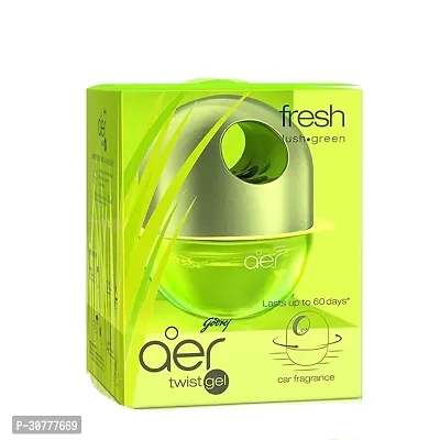 Car Inn aer Twist Car Air Freshener | Car Accessories | Fresh Lush Green 45g  Each  Pack of 2-thumb2