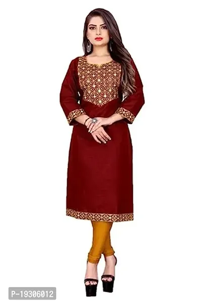 Stylish Maroon Rayon A-Line Kurta Bottom Set For Women-thumb0