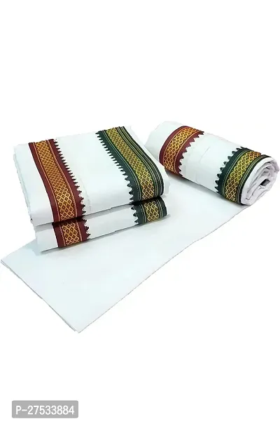 Unique White Cotton Towel  for Bathing Combo of 2-thumb4