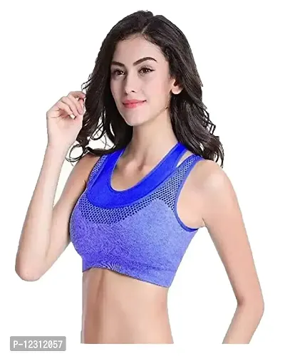 Penance for you Women Yoga Seamless Sports Bra Gym Fitness Bra Round Neck-thumb2