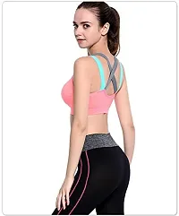 Women?s Padded Full Coverage Quick Dry Padded Shockproof Cross Back Sports Bra with Removable Soft Cups for Gym, Yoga, Running-thumb1