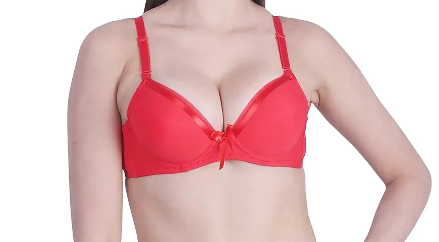 Brachy Women's Poly Cotton Heavily Padded Wired Push-Up Bra