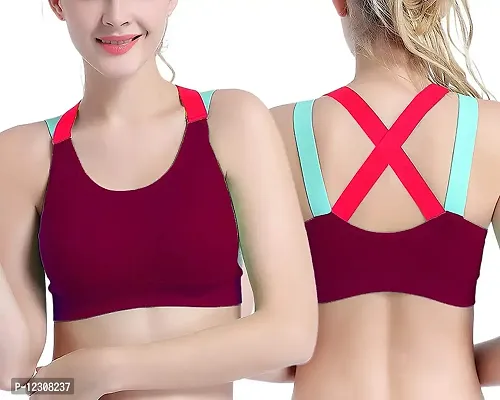 Womens Yoga Sports Top Gym Running Bra Athletic Underwear Shockproof Yoga  Shirts