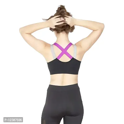 Fitness Sports & Yoga Push up Non-Wired Bra for Gym Running Padded Tank Top Athletic Vest Underwear 2 Pcs Combo-thumb3