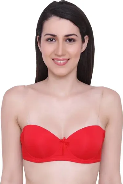 Stylish Blend Solid Push-up Bras For Women