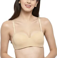 Penance For You Women's Cotton Lightly Padded Underwire T Shirt Bra Beige-thumb2