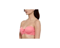 PENANCE FOR YOU Poly Cotton Plain Transparent Womens Backless Transparent Strap Push Up Padded Bra, Size: 32-36-thumb1