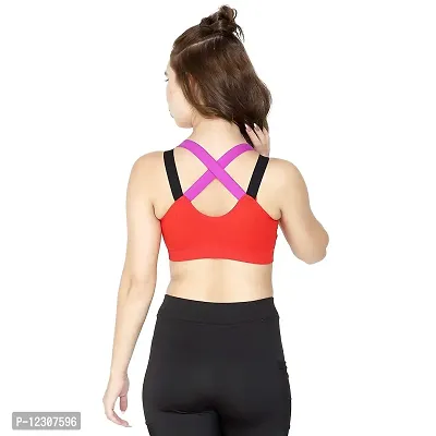 Fitness Sports & Yoga Push up Non-Wired Bra for Gym Running Padded Tank Top Athletic Vest Underwear 2 Pcs Combo-thumb5