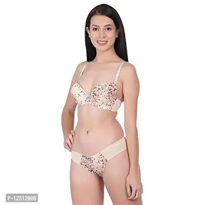 Buy Penance for You Women Floral Half Coverage Lightly Padded Push up Bra  and penty Set Online In India At Discounted Prices