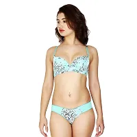 PENANCE FOR YOU Women Floral Print Underwired Imported Seamless Padded Bra Panty Set| Sexy Lingerie Sets/Honeymoon Sets (MintGreen, 40)-thumb3