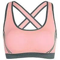 Penance for you Sports Paded Bra (36, Pink)-thumb3