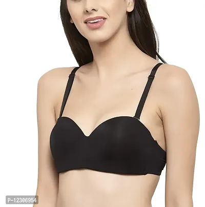 Penance For You Women's Cotton Lightly Padded Underwire T Shirt Bra Black-thumb2