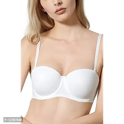 Penance For You Women's Cotton Lightly Padded Underwire Push Up Bra White