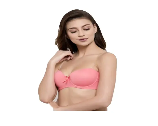 PENANCE FOR YOU Poly Plain Womens Backless Strap Push Up Padded Bra, Size: 32-36