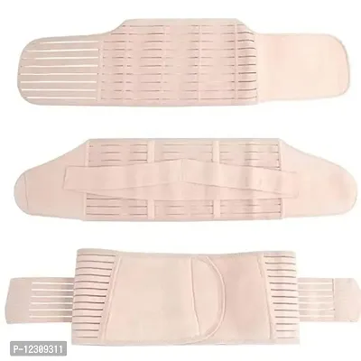Women's Wrap Corset Post Pregnancy Girdle Slimming Tummy Band Belt for Skin (2XL) Beige-thumb3