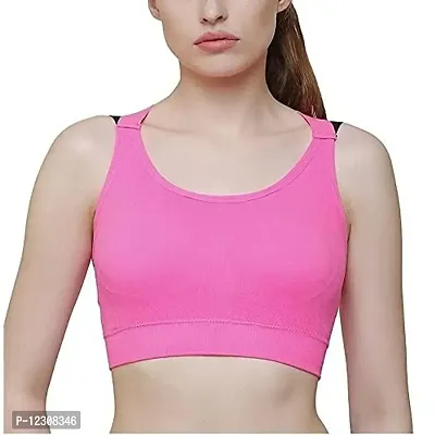 Buy Penance for you Fitness Sports/Yoga/Gym/Running Pushup for Soft Padded  Removal Padded Comfortable Style Cool Looking Sport Tank Top Athletic Vest  Underwear Shockproof Strappy Sport Bra 30 Pink Online In India At