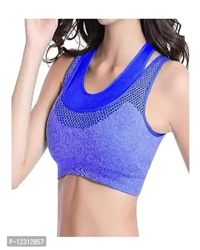 Penance for you Women Yoga Seamless Sports Bra Gym Fitness Bra Round Neck-thumb5