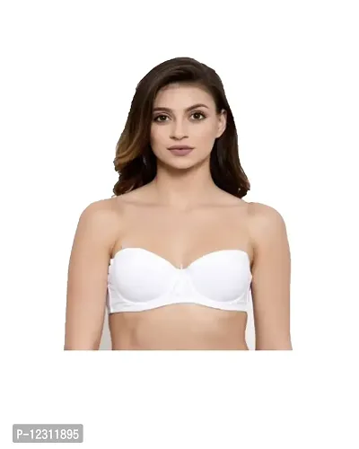 Buy PENANCE FOR YOU Poly Cotton Plain Transparent Womens Backless  Transparent Strap Push Up Padded Bra, Size: 32-36 Online In India At Discounted  Prices