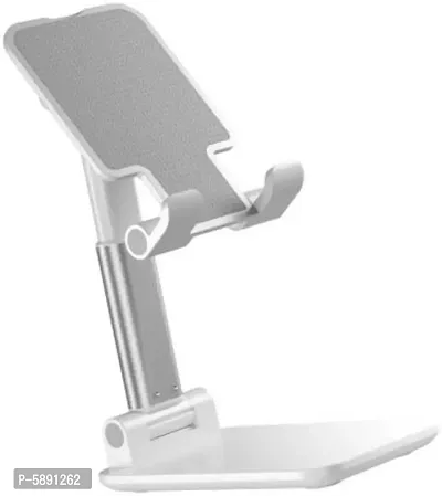 Dipc Foldable Mobile Stand Holder - Angle  Height Adjustable Desk Cell Phone Holder Anti-Slip Compatible with Smartphones/iPad Mini/Game/Kindle/Tablet(4-10) Mobile Holder-thumb0
