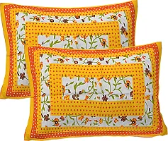 Comfortable Cotton Jaipuri Printed Double Bedsheet with 2 Pillow Covers-thumb3