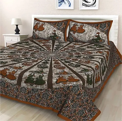 Cotton Printed Double Bedsheets (99*88 Inch) Vol 2