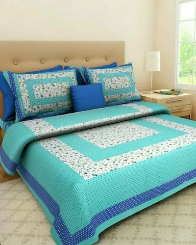 Printed Cotton Double Bedsheets