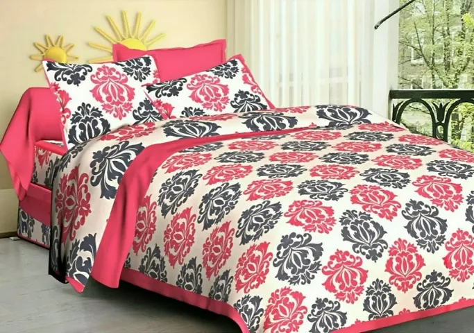 Ethnic Print Cotton Double Bed Sheet