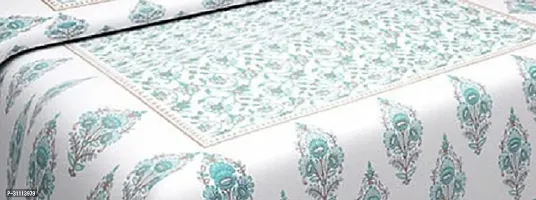 Comfortable Cotton Jaipuri Printed Double Bedsheet with Two Pillow Covers-thumb2