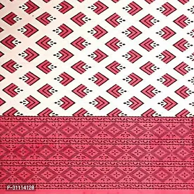 Comfortable Cotton Jaipuri Printed Double Bedsheet with Two Pillow Covers-thumb2