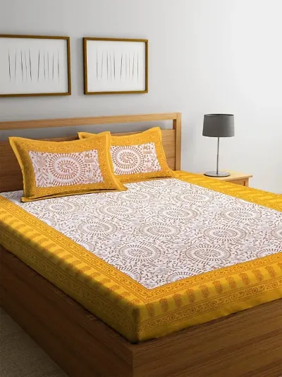 Beautiful Printed Cotton Double Bedsheets