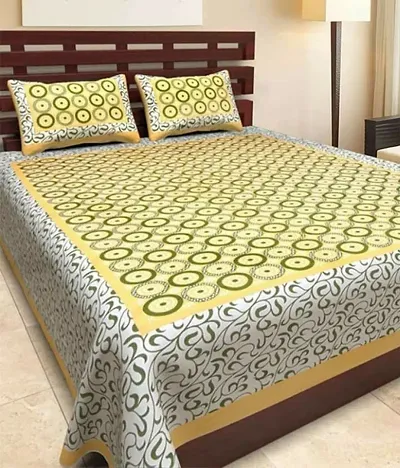 Beautiful Cotton Printed Double Bedsheets