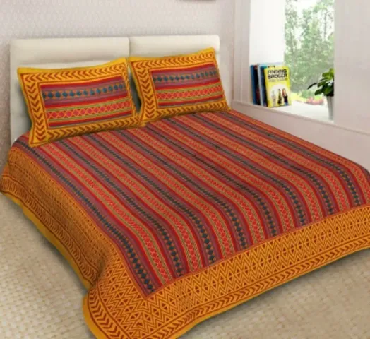 Cotton Printed Double Bedsheets