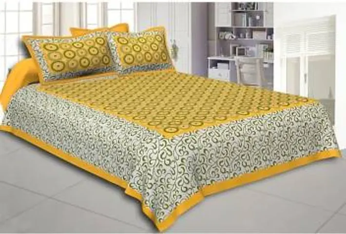 Cotton Printed Double Bedsheets (90*88 Inch) Vol 6