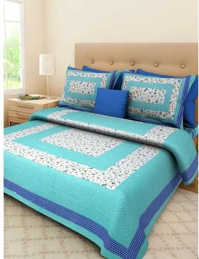 Printed Cotton Double Bedsheets