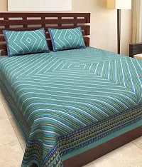 TRADE 180 TC PURE COTTON DOUBLE BEDSHEET WITH 2 PILLOW-thumb3