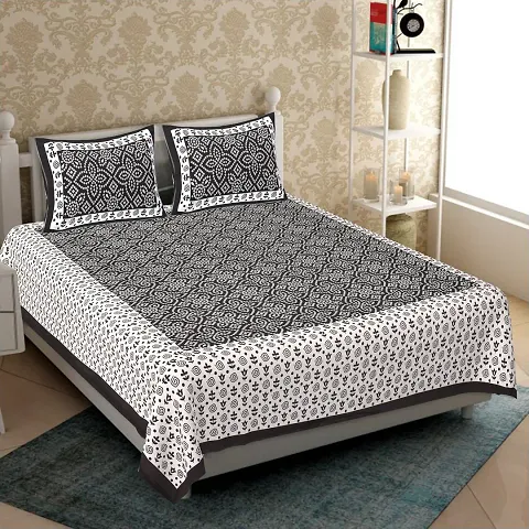 Printed Queen Size Cotton Bedsheets