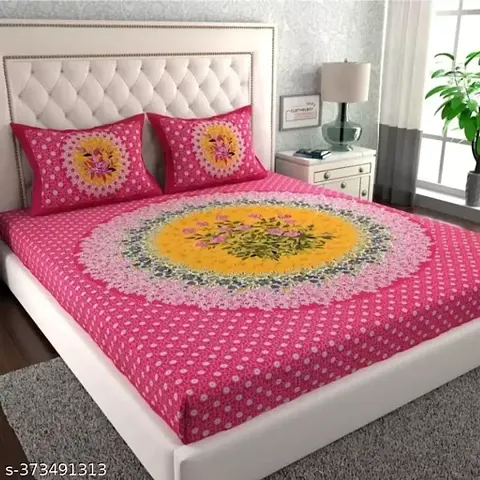 Cotton Printed Double Bedsheets