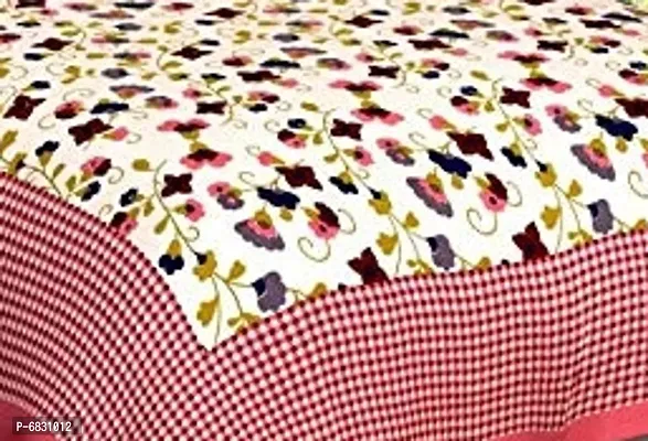 Elegant  Cotton Printed Double Bedsheet With Pillow Covers-thumb2